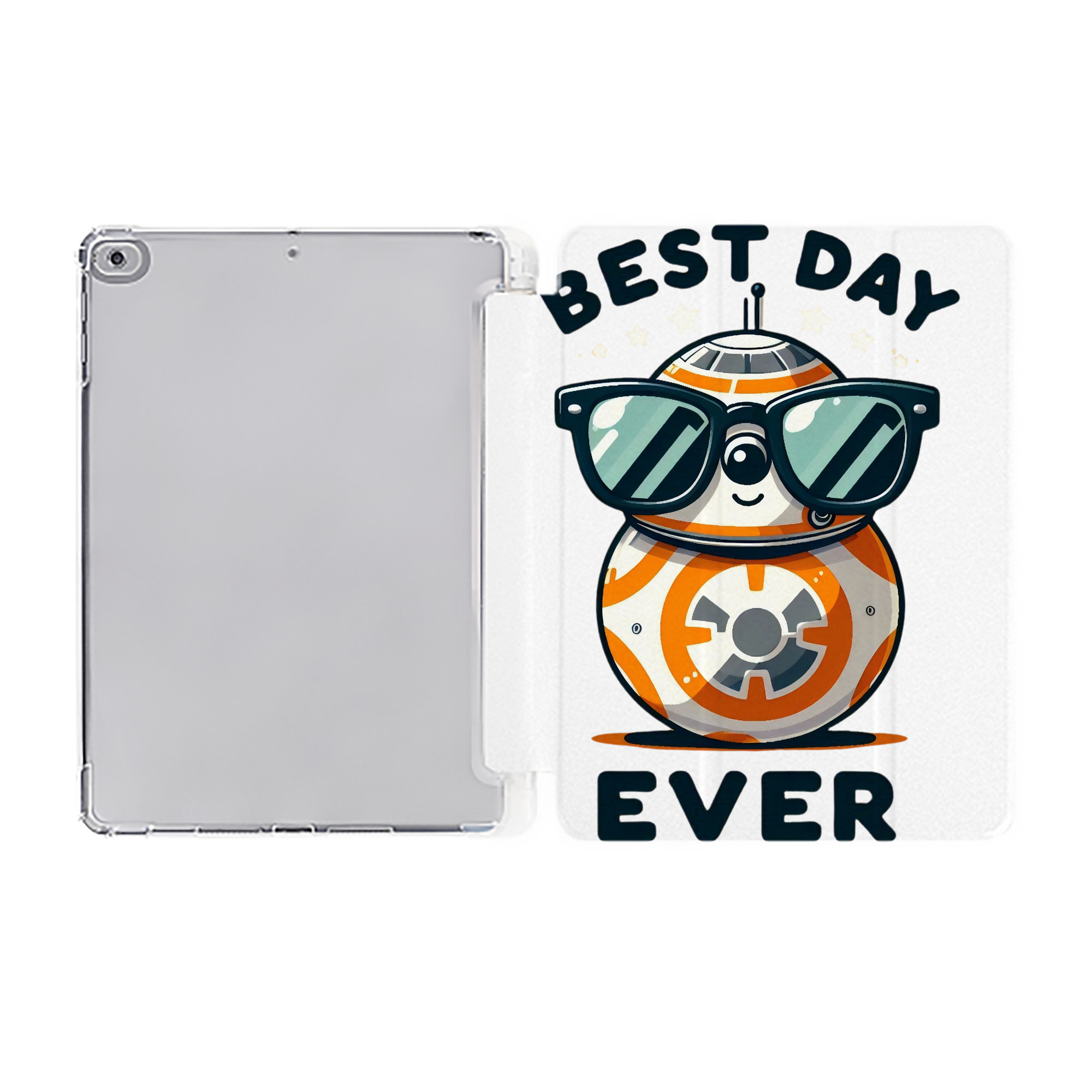 （画像用） スター・ウォーズ Star Wars IPad ケース ペン収納付き 三つ折りスタンド PUレザー×シリコン 対応機種9.5/10.5/10.9インチ
